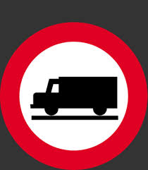 prohibido camiones